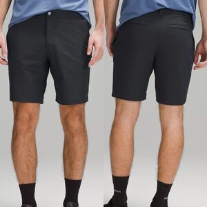 Lululemon Mens ABC Classic Fit Warpstreme Shorts in Black Sz 38 💛🍄